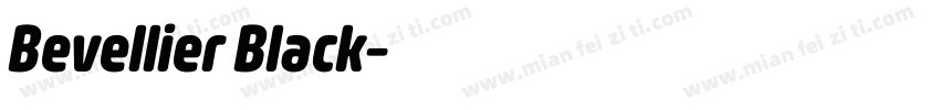 Bevellier Black字体转换